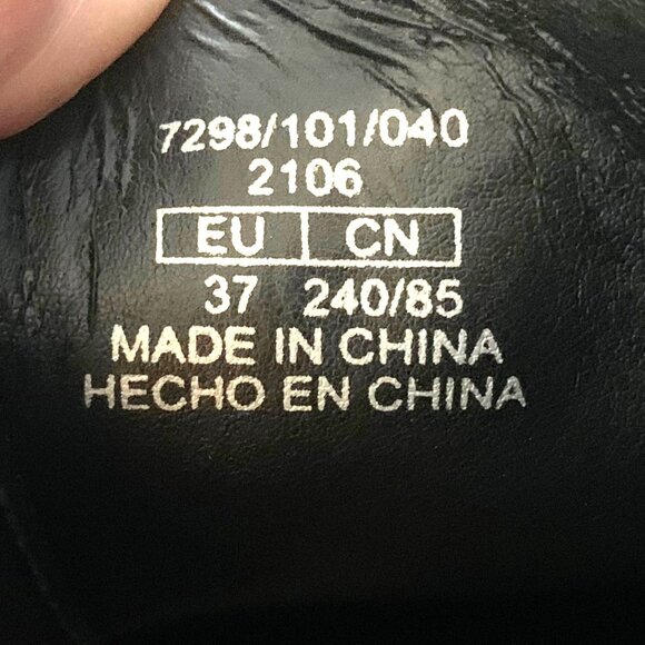 Zara TRF Women's Blucher Black Patent Leather Zip Oxford US 6.5 E 37 Minimalist - Picture 9 of 10